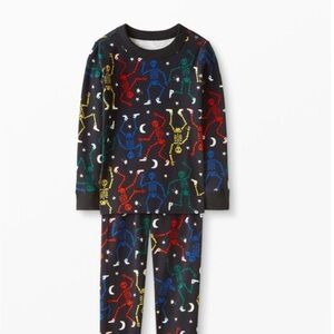 Hanna Andersson Multicolor Dancing Skeleton Kids Pajama Set